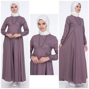 NWT Muslim Abaya Long Sleeves Maxi Dress Turkey